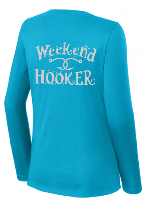 BRIGHT N CHILL FishNChics Long Sleeve Performance Shirt - Fancy Weekend Hooker - 11 Colors