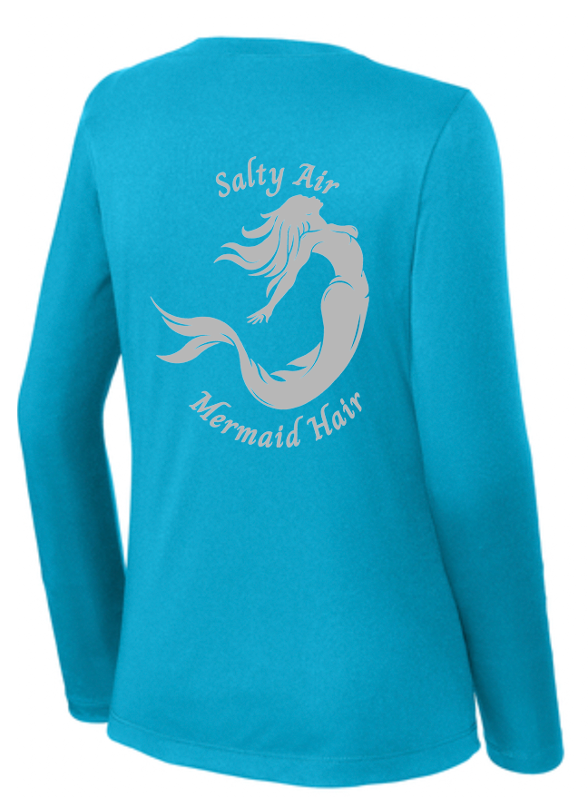 BRIGHT N CHILL FishNChics Long Sleeve Performance Shirt - Mermaid Hair - 11 Colors