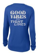 Load image into Gallery viewer, BRIGHT N CHILL FishNChics Long Sleeve Performance Shirt - Good Vibes and Tight Lines - 11 Colors