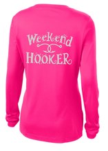 Load image into Gallery viewer, BRIGHT N CHILL FishNChics Long Sleeve Performance Shirt - Fancy Weekend Hooker - 11 Colors