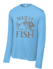 Load image into Gallery viewer, DUDES! FishNDudes Long Sleeve Performance Royal Blue - 2 Designs