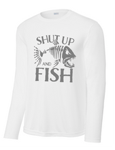 Load image into Gallery viewer, DUDES! FishNDudes Long Sleeve Performance White - 2 Designs
