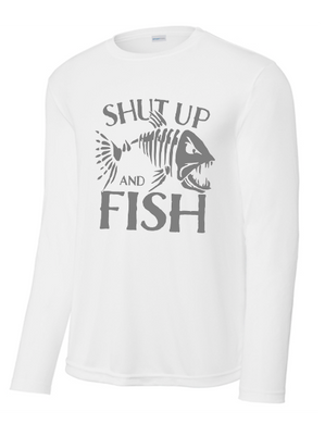DUDES! FishNDudes Long Sleeve Performance White - 2 Designs