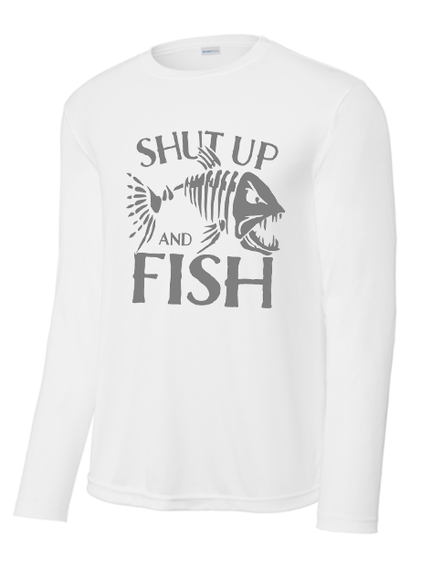 DUDES! FishNDudes Long Sleeve Performance White - 2 Designs