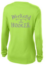 Load image into Gallery viewer, BRIGHT N CHILL FishNChics Long Sleeve Performance Shirt - Fancy Weekend Hooker - 11 Colors