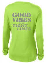 Load image into Gallery viewer, BRIGHT N CHILL FishNChics Long Sleeve Performance Shirt - Good Vibes and Tight Lines - 11 Colors