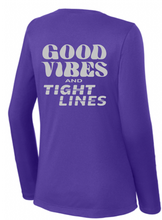 Load image into Gallery viewer, BRIGHT N CHILL FishNChics Long Sleeve Performance Shirt - Good Vibes and Tight Lines - 11 Colors