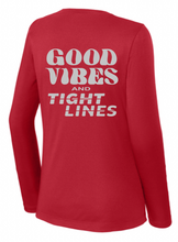 Load image into Gallery viewer, BRIGHT N CHILL FishNChics Long Sleeve Performance Shirt - Good Vibes and Tight Lines - 11 Colors