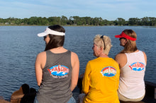 Load image into Gallery viewer, FishNChics Fresh &#39;n Salty Eat, Sleep, Fish Repeat Cotton Tank - White