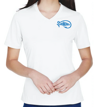 Load image into Gallery viewer, FishNChics &quot;CAPTAIN&quot; Short Sleeve Performance Shirt VNeck