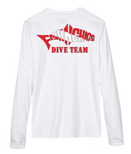 Load image into Gallery viewer, FishNChics DIVE TEAM Long Sleeve Performance Shirt - VNeck