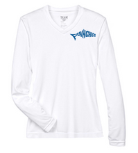 Load image into Gallery viewer, FishNChics &quot;CAPTAIN&quot; Long Sleeve Performance Shirt VNeck