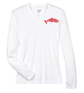 FishNChics DIVE TEAM Long Sleeve Performance Shirt - VNeck