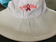 Load image into Gallery viewer, FishNChics Canvas Floppy Hat - Breast Cancer Awareness FNC Logo