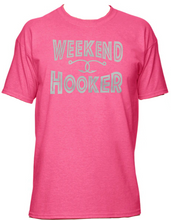 Load image into Gallery viewer, FishNChics WEEKEND HOOKER Short Sleeve Cotton Shirt Crewneck