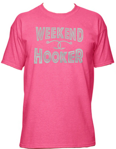 FishNChics WEEKEND HOOKER Short Sleeve Cotton Shirt Crewneck